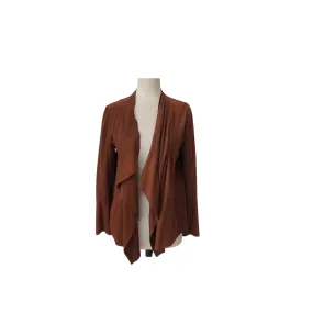 ZARA Brown Suede Waterfall Jacket | Pre loved |